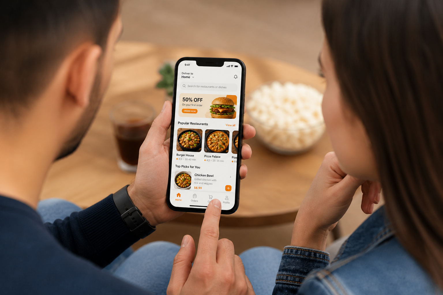 food delivery app ordering