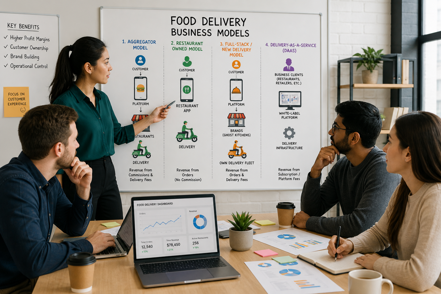 food delivery business models