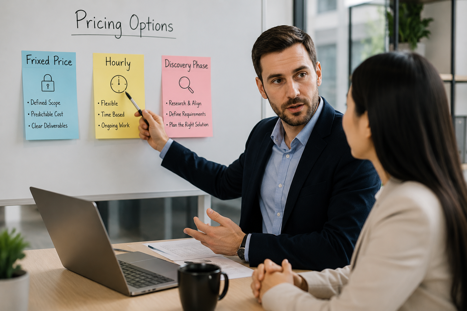 Fixed price and hourly app development pricing models and project risk