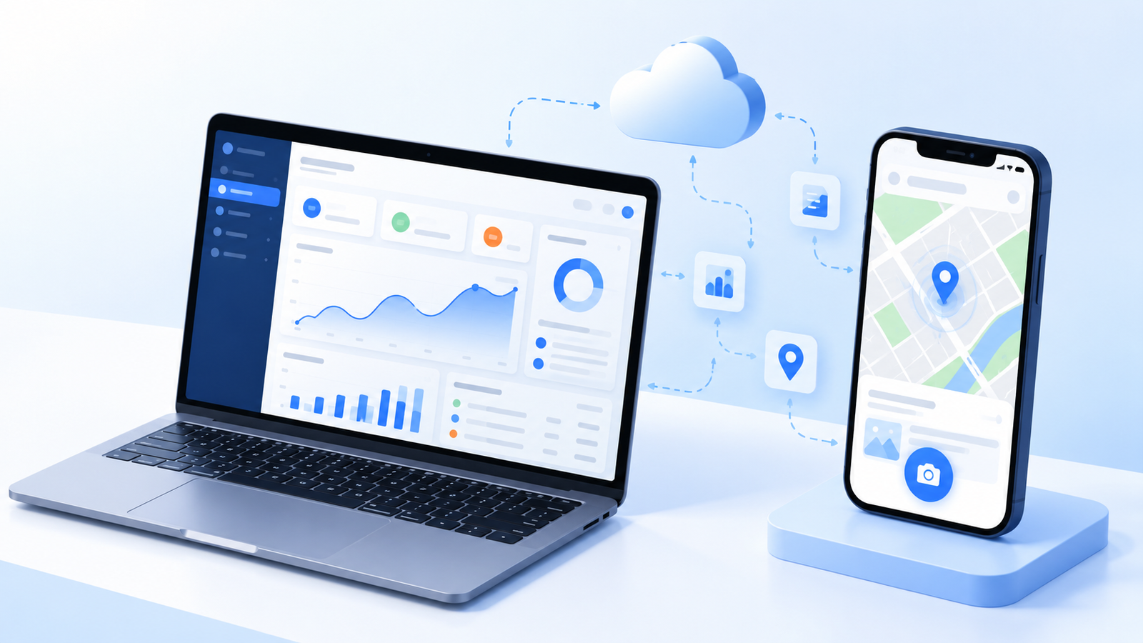 Cloud Synced Dashboard and Mobile Map